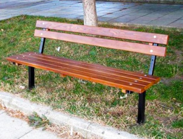 Παγκάκι Πλατείας Φυτευτό με 6 ξύλα - 160 cm