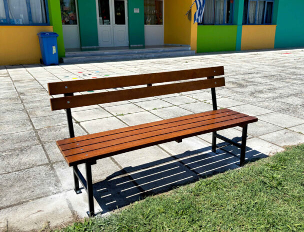 Παγκάκι Πλατείας Βιδωτό με 6 Ξύλα και 4 πόδια - 160 cm