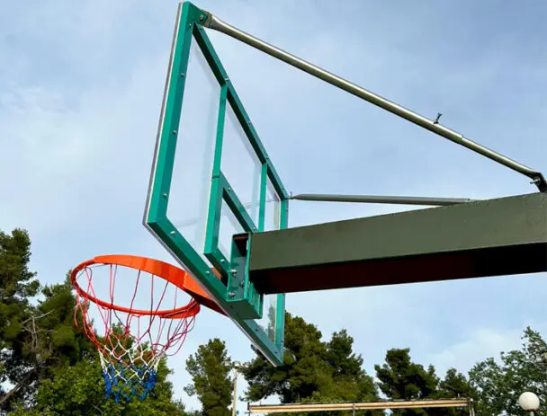 Πλήρες σετ ταμπλό 180x105cm  για μπασκέτα Ολυμπιακού τύπου
