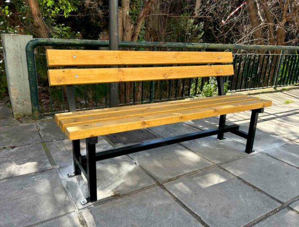 Παγκάκι Πλατείας Βιδωτό με 5 ξύλα- 160 cm