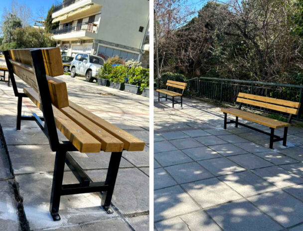 Παγκάκι Πλατείας Βιδωτό με 5 ξύλα- 160 cm Παγκάκι Πλατείας Βιδωτό με 5 ξύλα- 160 cm