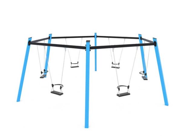 Σύνθετη Εξάγωνη Κούνια 6 Θέσεων Swing ST0516