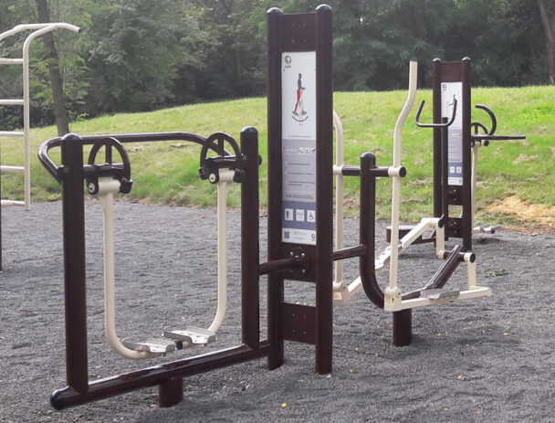 Διπλό Όργανο Υπαίθριας Άσκησης Αεροπερπατητής - Cross Trainer