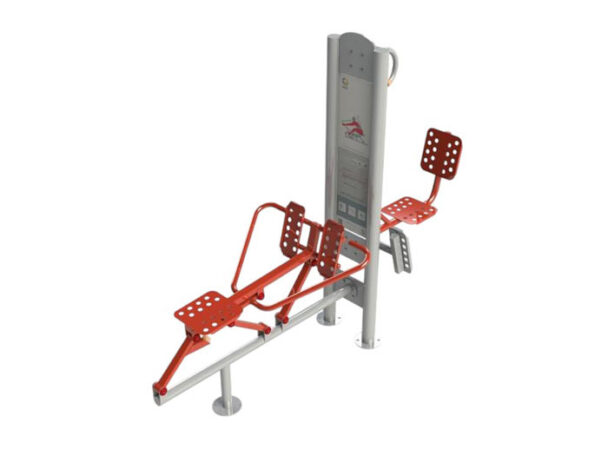 Διπλό Όργανο Υπαίθριας Άσκησης Πρέσα Ποδιών - Κωπηλατική