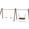 Κούνια ξύλινη τριθέσια Swing 1494W