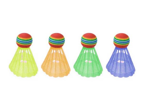 4άδα Φτερά Badminton με soft κεφαλή