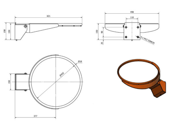 Στεφάνι Μπάσκετ Αγώνων Επαγγελματικό ΕΝ1270