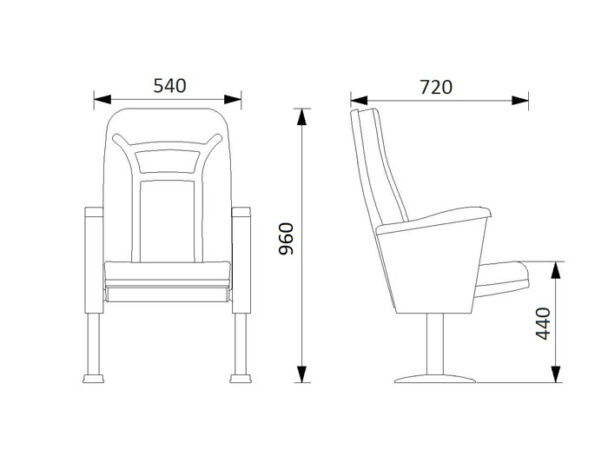 Κάθισμα Κερκίδας Γηπέδων VIP Model B