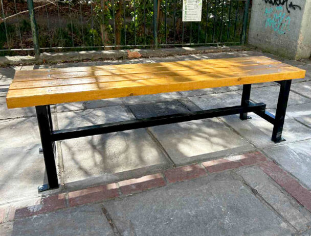 Παγκάκι Πάρκου Βιδωτό Χωρίς Πλάτη