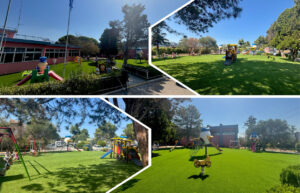 Τοποθέτηση δαπέδου – συνθετικού χλοοτάπητα στο Ελληνικό Κολλέγιο Θεσσαλονίκης