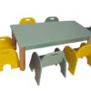 Παιδικό Ξύλινο Τραπέζι Oρθογώνιο Λάκα 120x60x44 cm
