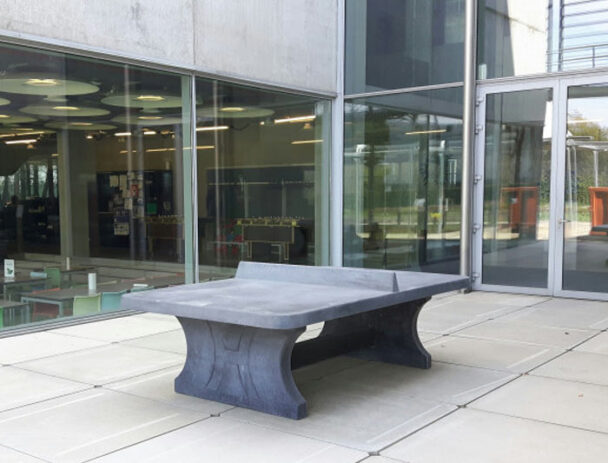 Τραπέζι Ping Pong Τσιμεντένιο Outdoor με Στρογγυλεμένες Γωνίες Φυσικό Ανθρακί
