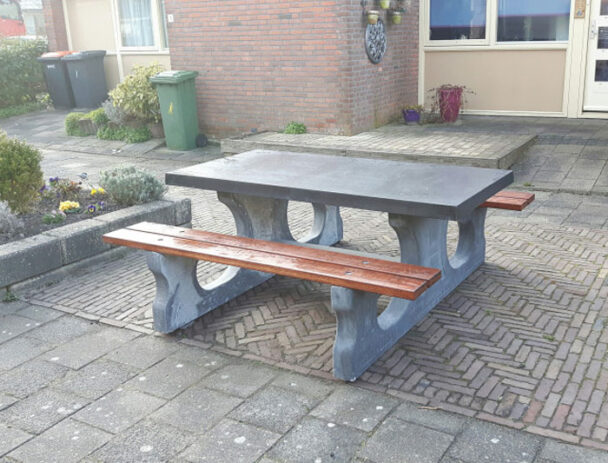 Τραπεζόπαγκος Τσιμέντο-Μπαμπού 8 ατόμων