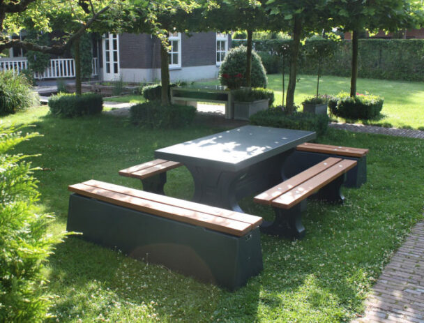 Τραπεζόπαγκος Τσιμέντο-Μπαμπού 8 ατόμων