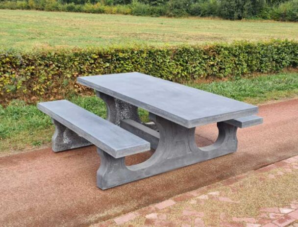 Τραπεζόπαγκος Τσιμεντένιος 7 ατόμων & 1 θέσης Αναπηρικού Αμαξιδίου