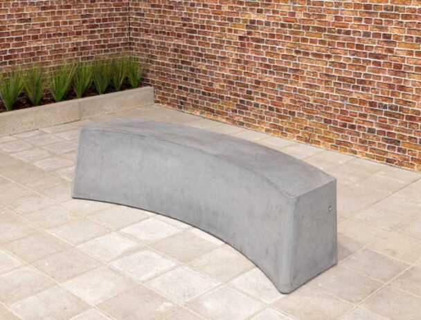 Παγκάκι Τσιμεντένιο Οβάλ Χωρίς Πλάτη -185cm