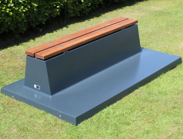 Παγκάκι Τσιμέντο-Μπαμπού Χωρίς Πλάτη -180cm