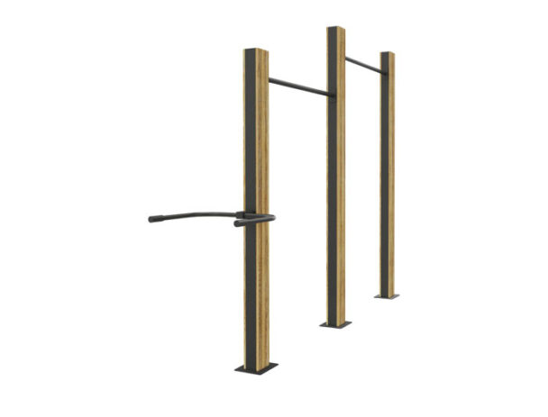 Σύνθετο Όργανο Υπαίθριας Άσκησης Καλλισθενικής 22 - Με επένδυση Ξύλου