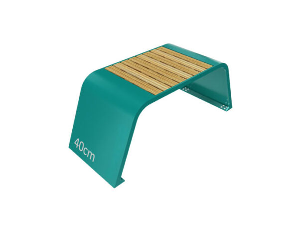 Πάγκος 40cm Υπαίθριας Άσκησης Καλλισθενικής - Με επένδυση Ξύλου