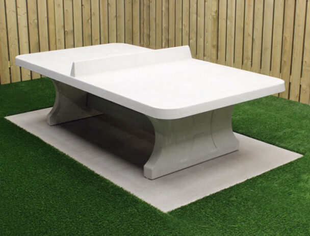 Τραπέζι Ping Pong Τσιμεντένιο Outdoor με Στρογγυλεμένες Γωνίες Φυσικό Ανοιχτό