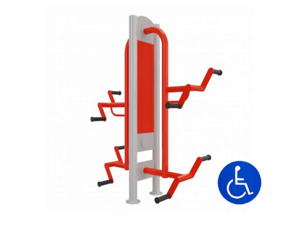 Διπλό Όργανο Υπαίθριας Άσκησης Κωπηλατικό Χεριών - Ποδιών (ΑΜΕΑ)