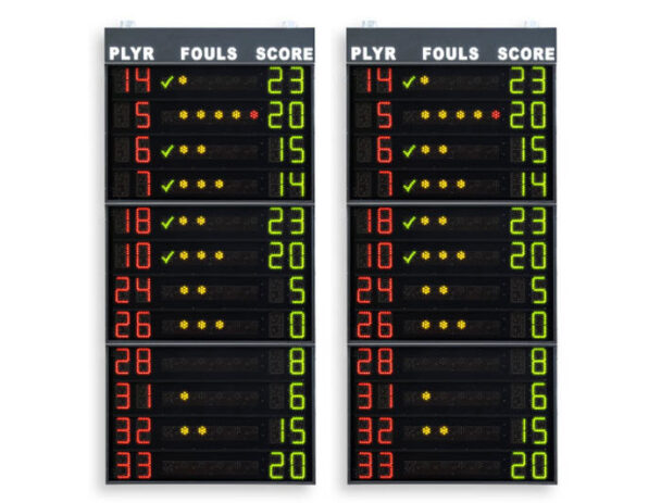 Ζεύγος Πλαϊνών Στατιστικών Πινάκων 12 παιχτών FS-412C