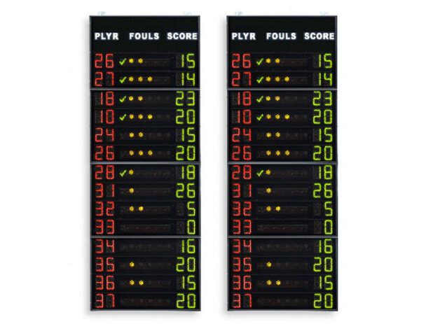 Ζεύγος Πλαϊνών Στατιστικών Πινάκων 14 παιχτών FS-414C